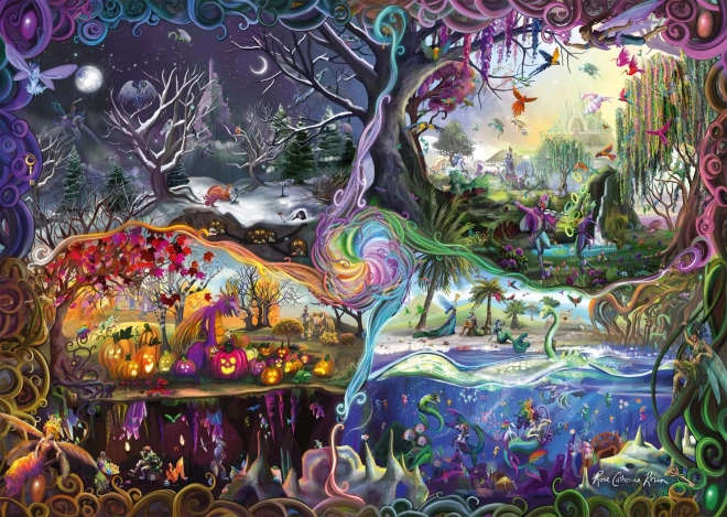 Puzzle Portál čtyř světů 1000 dílků