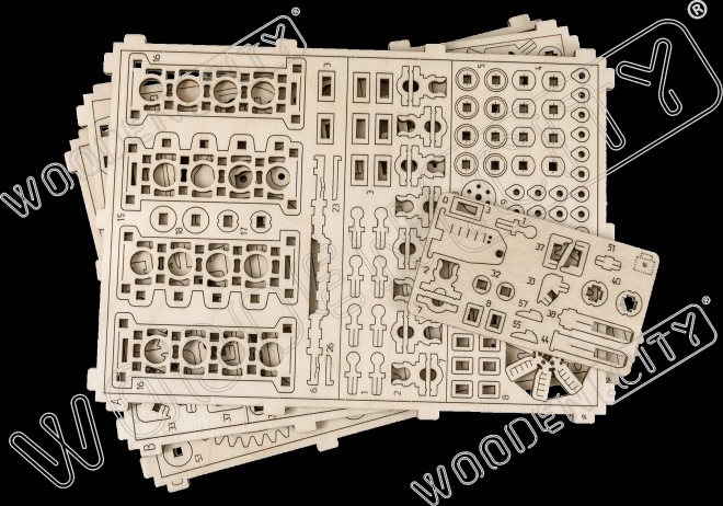 WOODEN CITY 3D puzzle Motor V8, 200 dílů