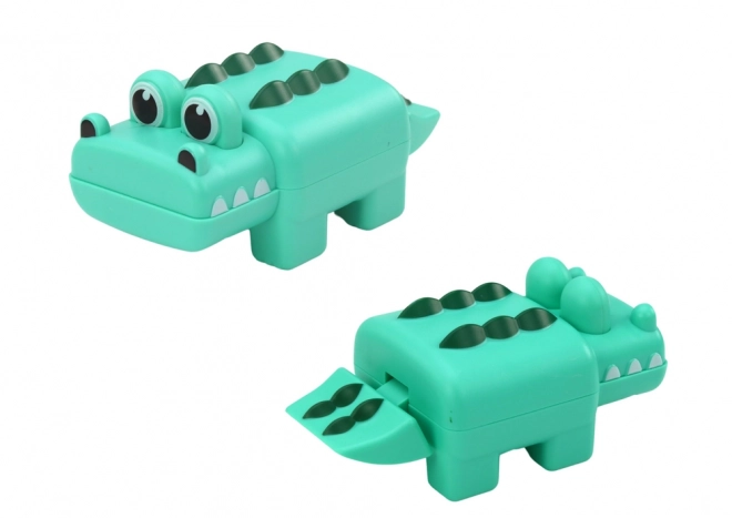Zelený šroubovací krokodýl do vany