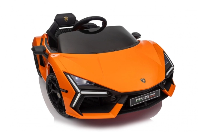 Dětské elektrické auto Lamborghini Revuelto oranžové