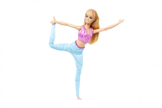 Barbie v pohybu - Blondýnka s modrých legínách HRH27