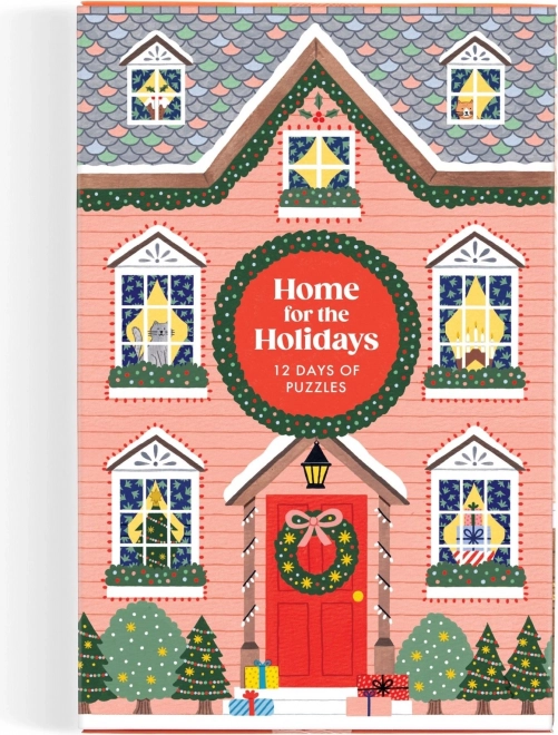 GALISON Puzzle Adventní kalendář Doma na Vánoce 12x42 dílků