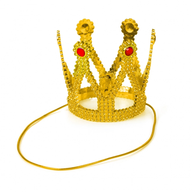 Zlatá korunka s kamínky pro princezny a královny