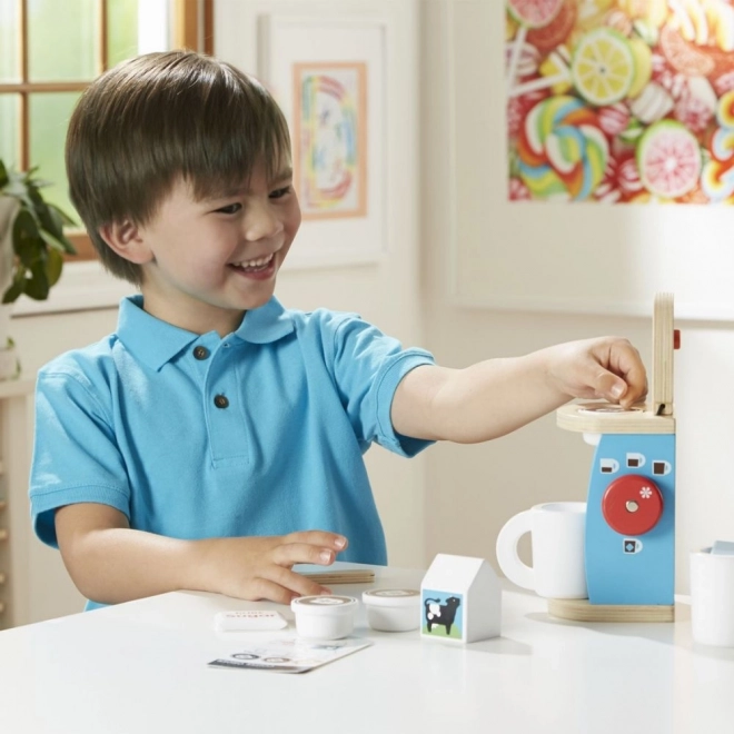 Dřevěná sada na přípravu kávy pro děti Melissa & Doug