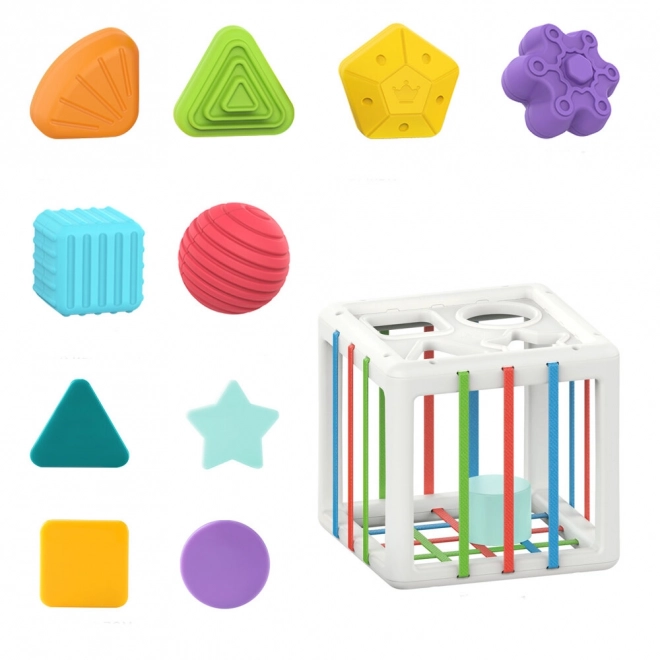 Flexibilní senzorické kostky Anti-Stress Sorter Eraser Blocks pro děti