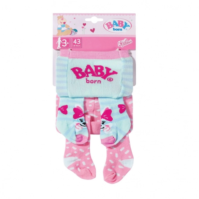 Punčocháče Baby Born 2-pak