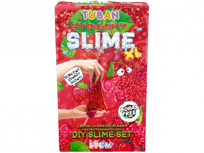 Tuban kreativní senzorická sada Slime - Jahoda XL