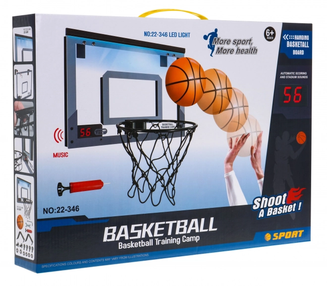 Interaktivní basketbalová sada pro děti 6+ s tabulí a počítadlem