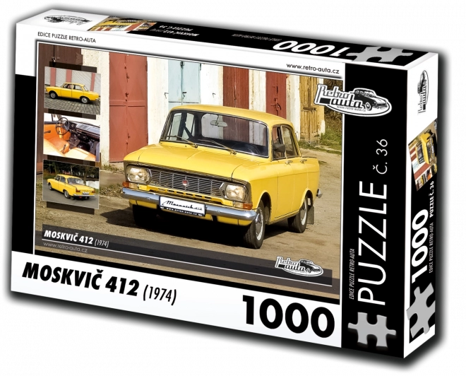 Retroauta Moskvič 412 Puzzle (1974)