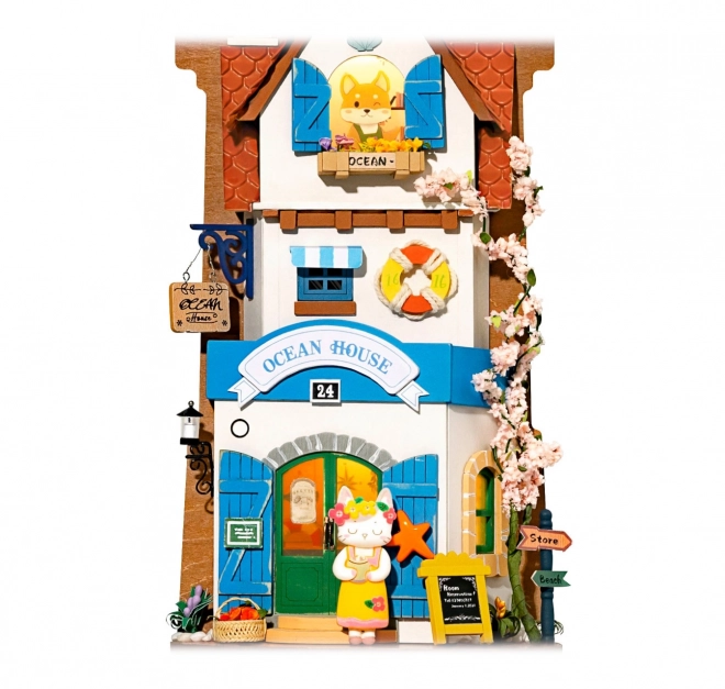 RoboTime nástěnná miniatura domečku Ostrovní vila