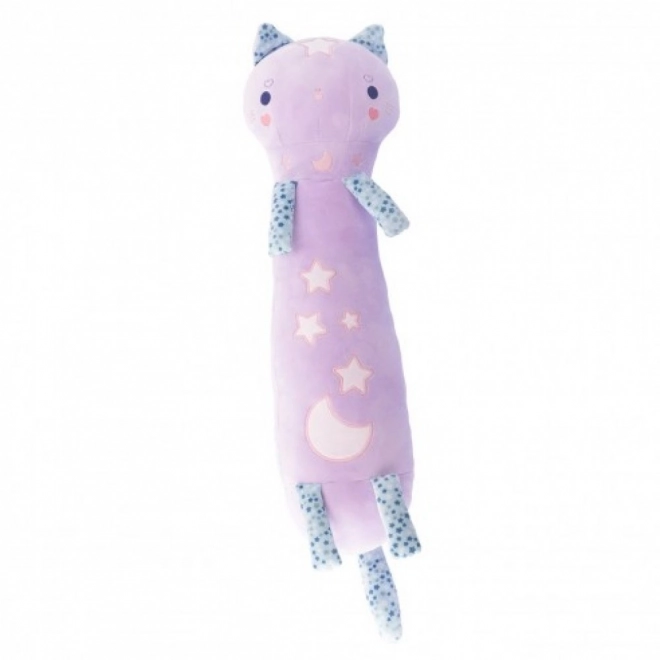 Momomi maskot Svítící kočka ve tmě fialová 60 cm