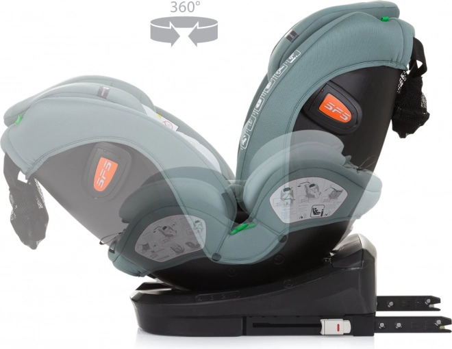 Autosedačka Chipolino Volare i-Size Pastelově Zelená 40-150 cm Isofix 360°