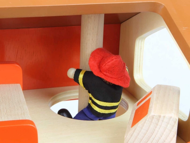 Dřevěná mini hasičská stanice Masterkidz