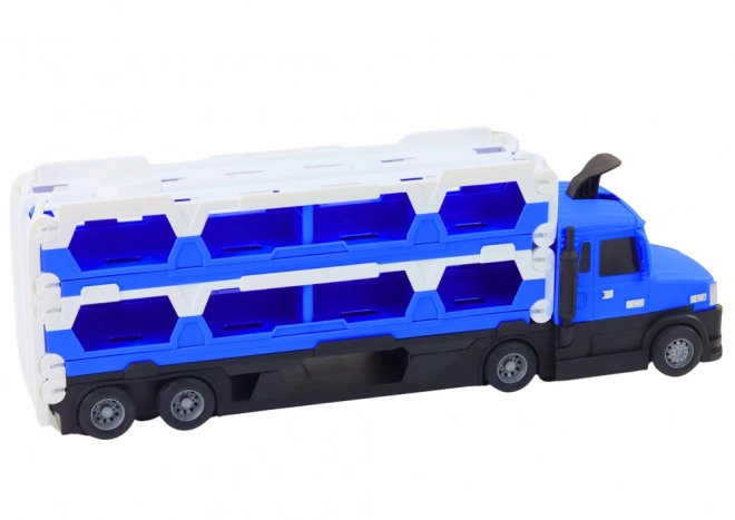 Lora Lorry Závodiště 2v1 Světla Zvuky Zvuky Značky Auta Modrá