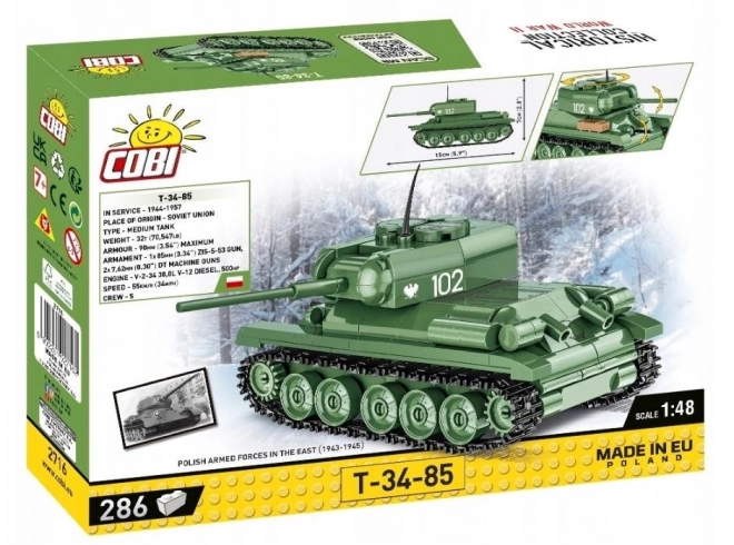 Stavebnice T-34-85 WWII