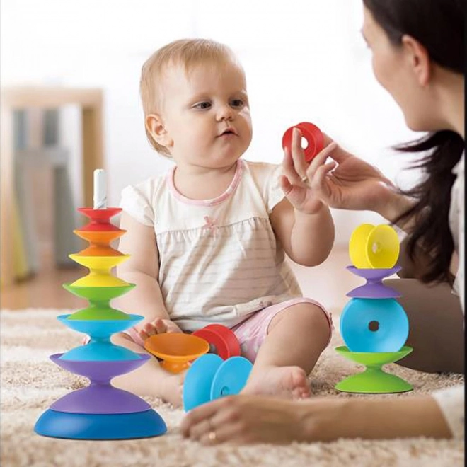 Barevná věž WOOPIE BABY pro děti 18m+