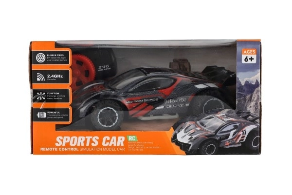 RC sportovní auto 2,4GHz šedo-tyrkysové 20cm – Šedo-červené