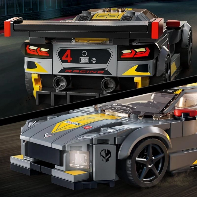 LEGO Speed Champions Chevrolet Corvette C8.R závodní auto a Chevrolet Corvette 1969