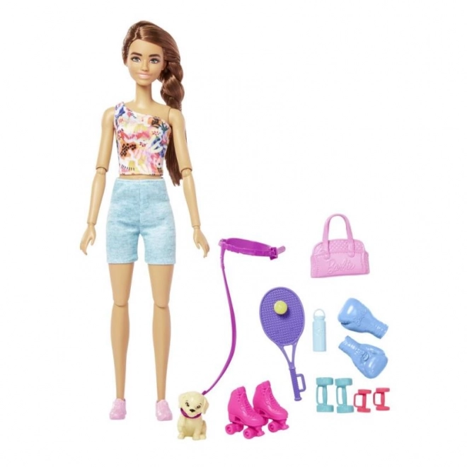 Barbie Wellness panenka - sportovní den HKT91