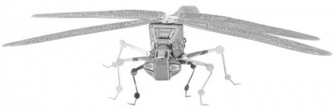 3D kovový model Vážka