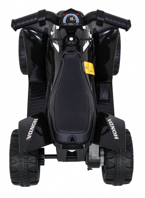 Čtyřkolka Honda 250X TRX s baterií + klakson + LED + eko kůže – Černá