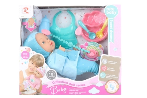 Mluvící dětská panenka Tutu Baby s doplňky