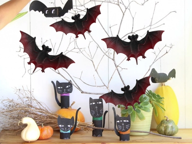 Halloweenská dekorace netopýrů sada
