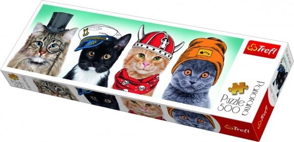 Panoramatické puzzle TREFL - Hebký tým 500 dílků