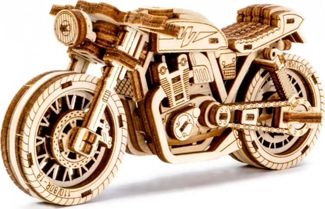 Dřevěné 3D puzzle - Motocykl Cafe Racer