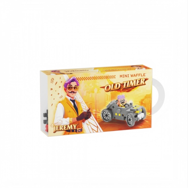 Mini Waffle Autko závodní šedé