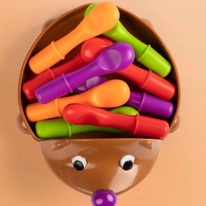 Woopie vzdělávací hra ježek sorter Montessori 4v1