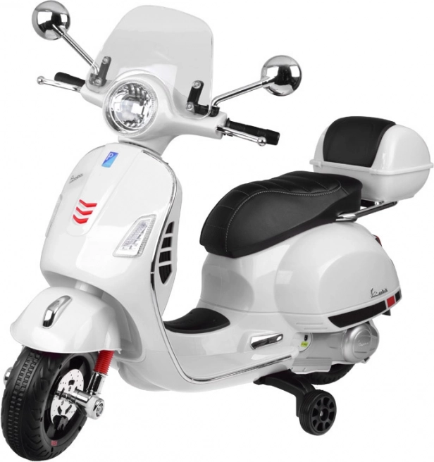 Elektrický skútr Vespa GTS Super pro děti – Bílá