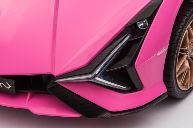 Lamborghini SIAN dětské auto na baterii s ovladačem – Růžové