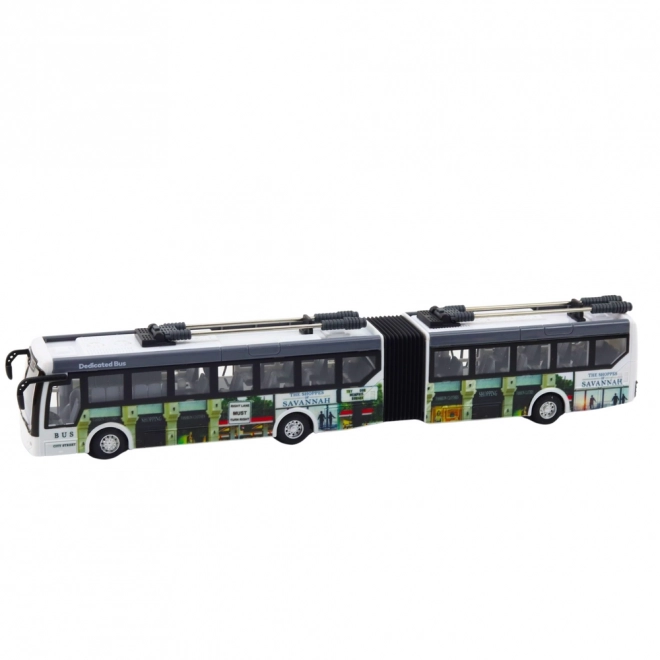 Zdalně ovládaný městský trolejbus s LED světly