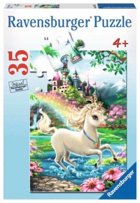 Puzzle zámek jednorožce RAVENSBURGER 35 dílků