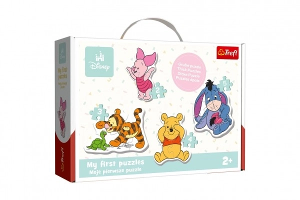 Dětské puzzle Disney: Medvídek Pú 4v1