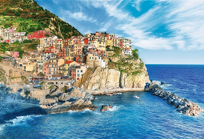 Sada puzzle Manarola, Ligurie, Itálie 1500 dílků s lepidlem