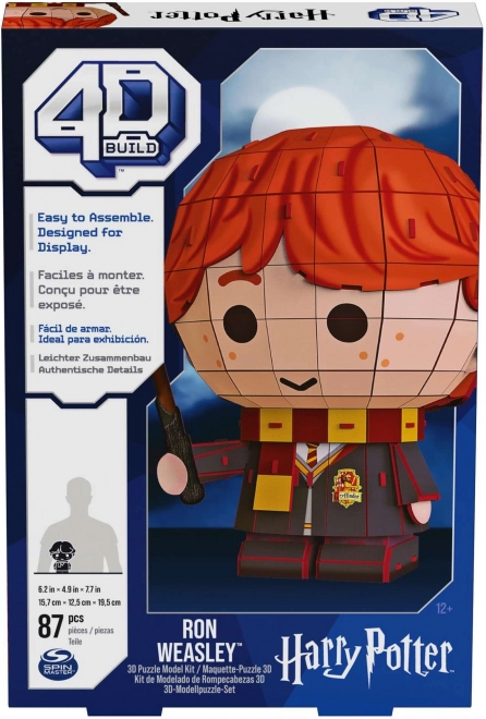 4D BUILD 3D Puzzle Harry Potter: Ron 87 dílků