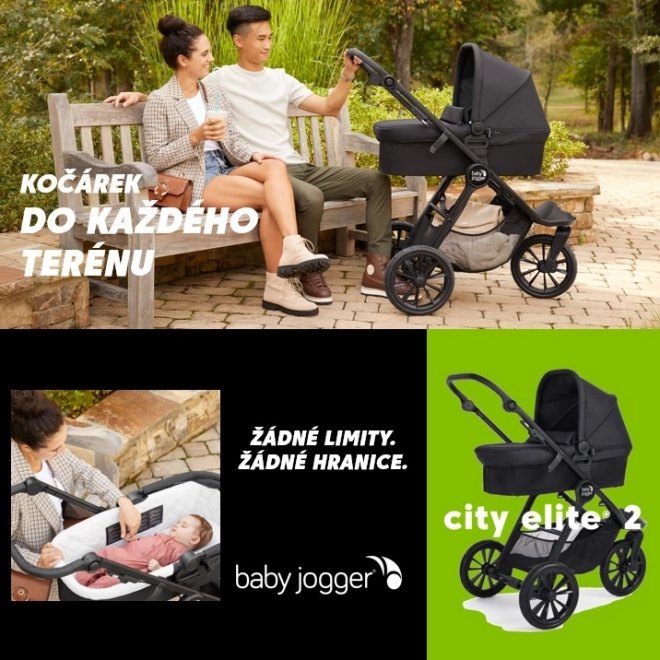 BabyJogger CITY ELITE 2 set 2v1 (kočárek+korba) STONE GREY