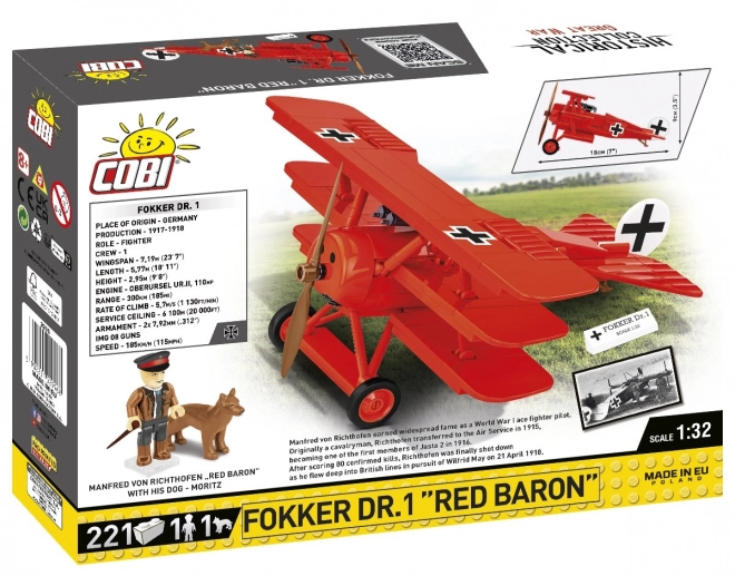 Kostky Fokker DR.1 Červený Baron