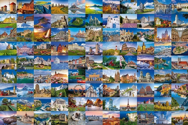 Puzzle 3000 prvků 99 krásných míst v Evropě