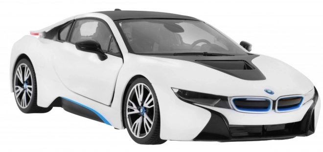 BMW i8 white RASTAR 1:14 model auta na dálkové ovládání + 2,4 GHz dálkové ovládání