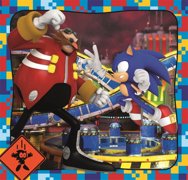 Puzzle 3×48 dílků CLEMENTONI SONIC