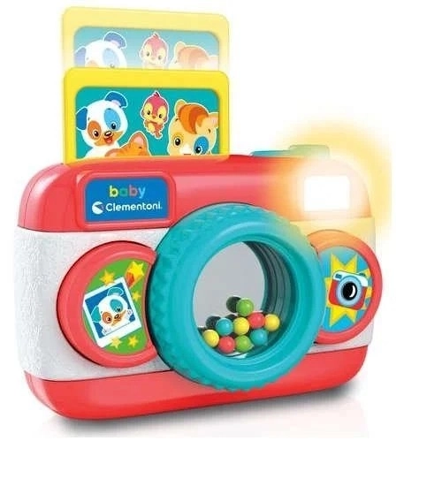 CLEMENTONI BABY Interaktivní fotoaparát se světlem a zvuky