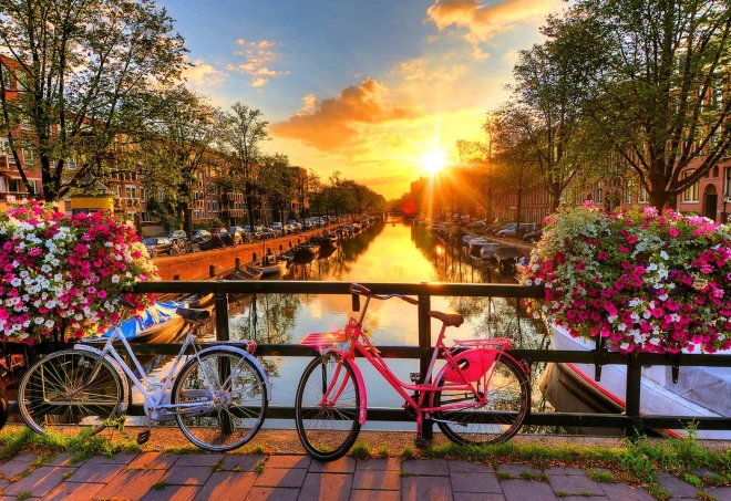 Dřevěné puzzle Kola v Amsterdamu