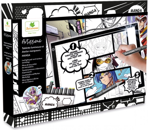 Artissimo - Kreativní sada Manga se světelným tabletem