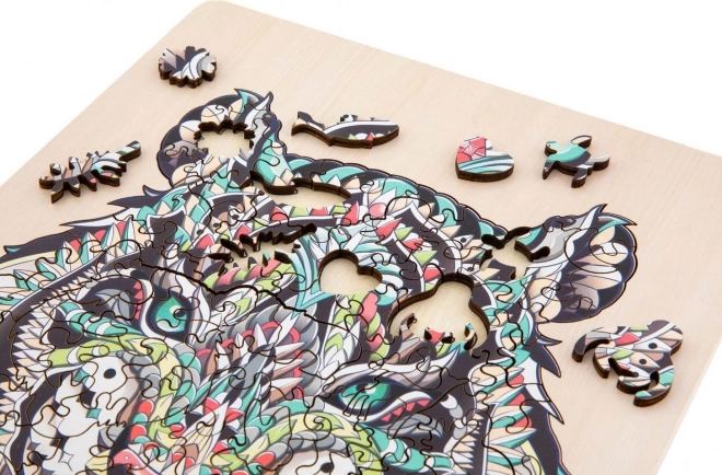 Dřevěné puzzle Tygr 135 dílků