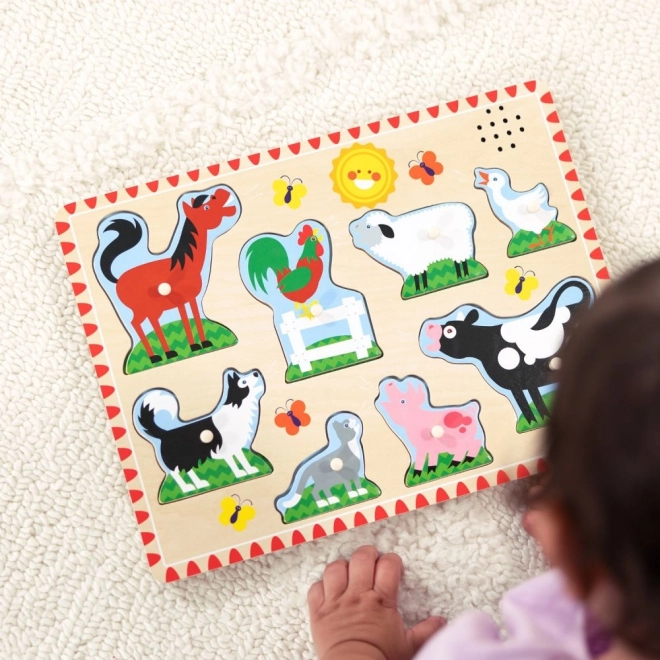 Zvukové puzzle - Zvířata na farmě