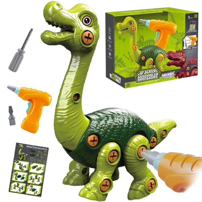 Dinozaur ke Skládání WOOPIE s Vrtákem