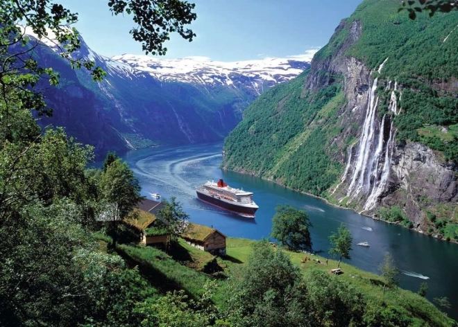 Puzzle 1000 prvků Fjord v Norsku